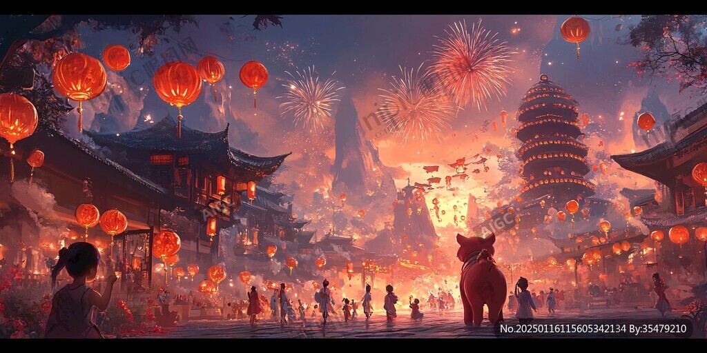 横店插画