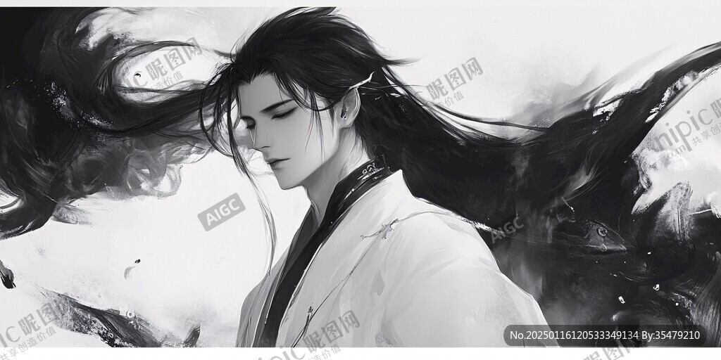 手绘古风男