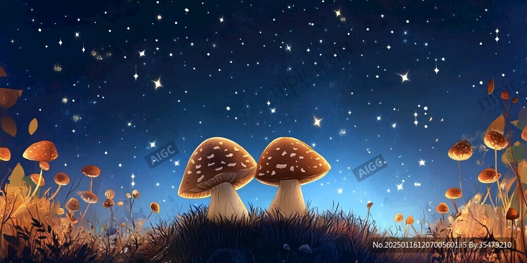 牛肝菌插画