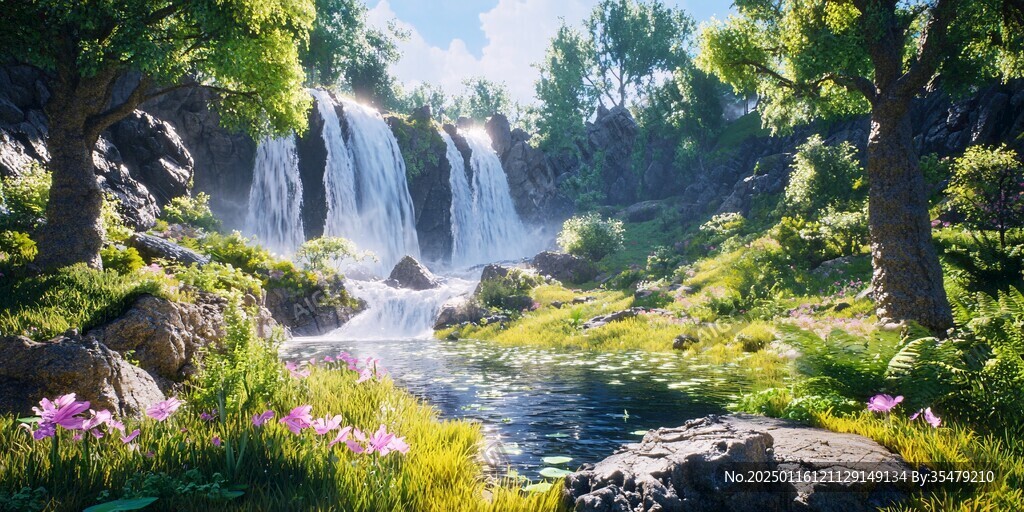游戏山水场景