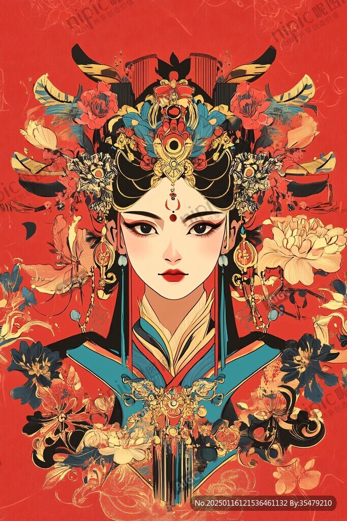 花旦插画