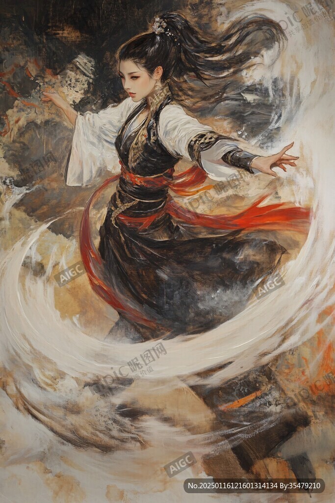武侠封面插画