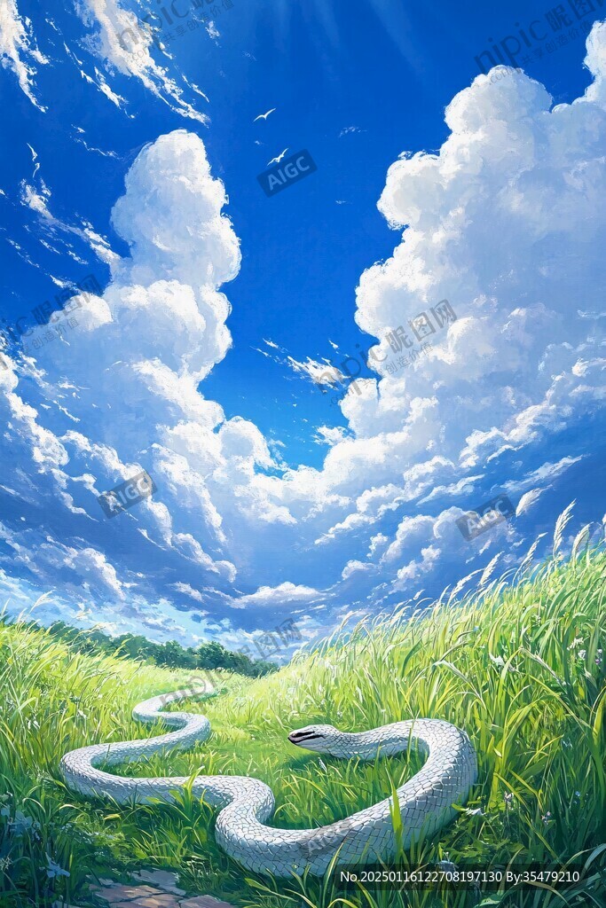 大气蛇背景