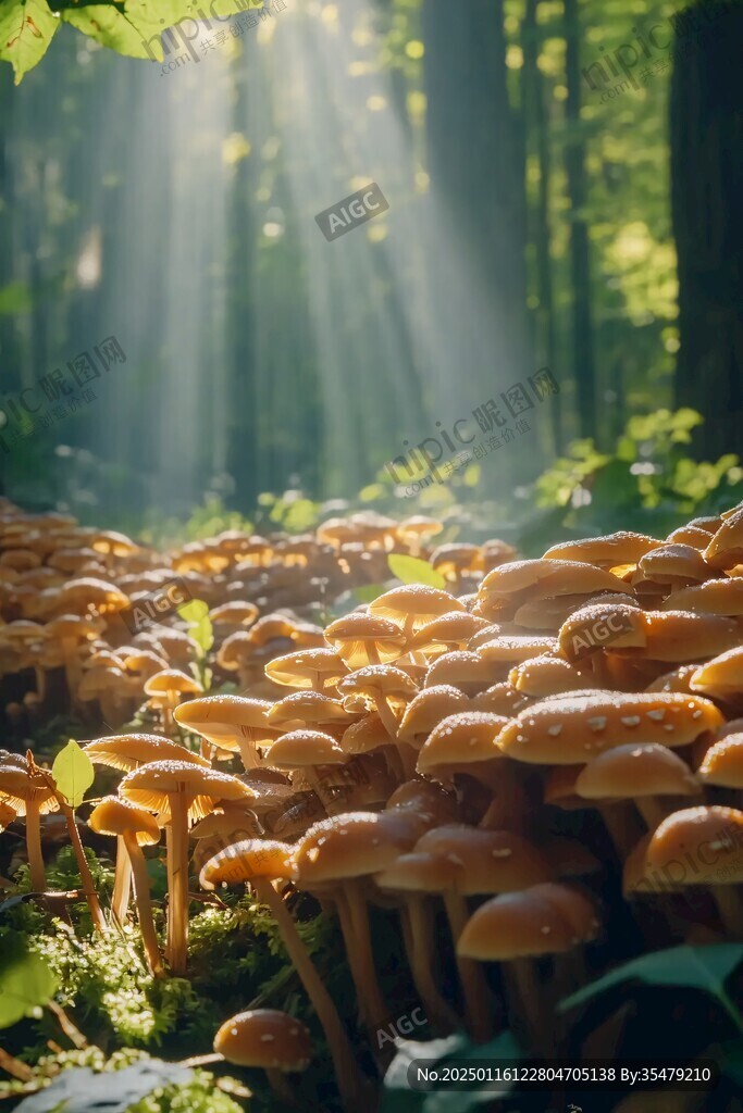 唯美森林野生菌