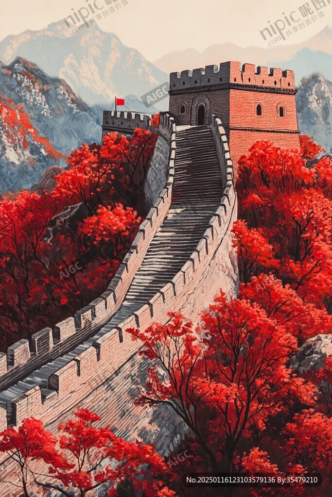 装饰画长城