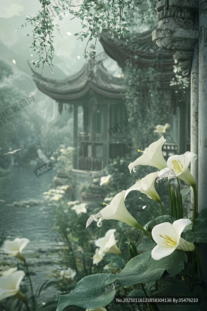 江南意境写真美景庭院
