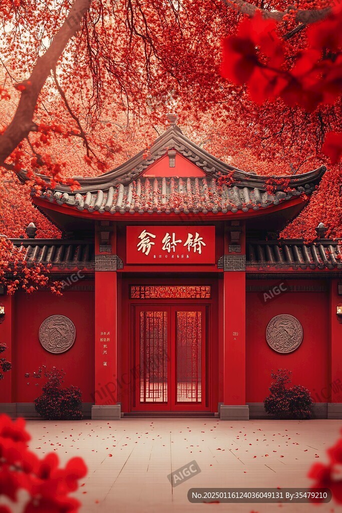 恭贺新禧户外场景