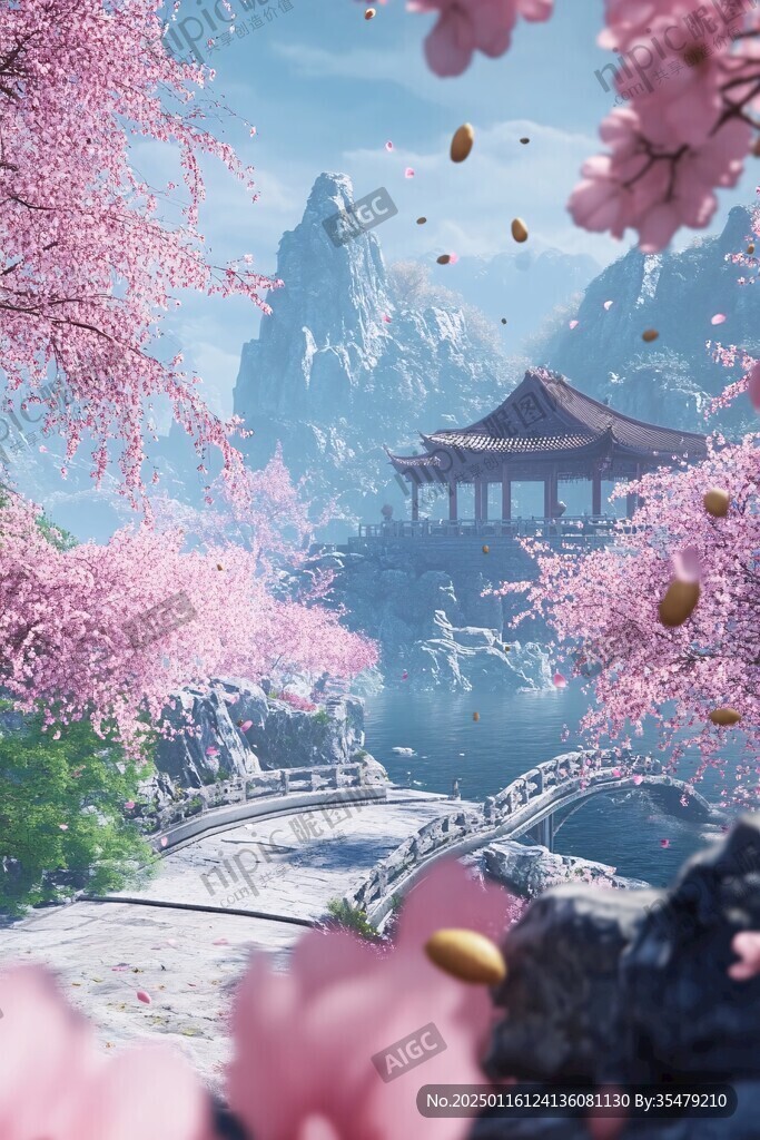 古风场景春暖花开