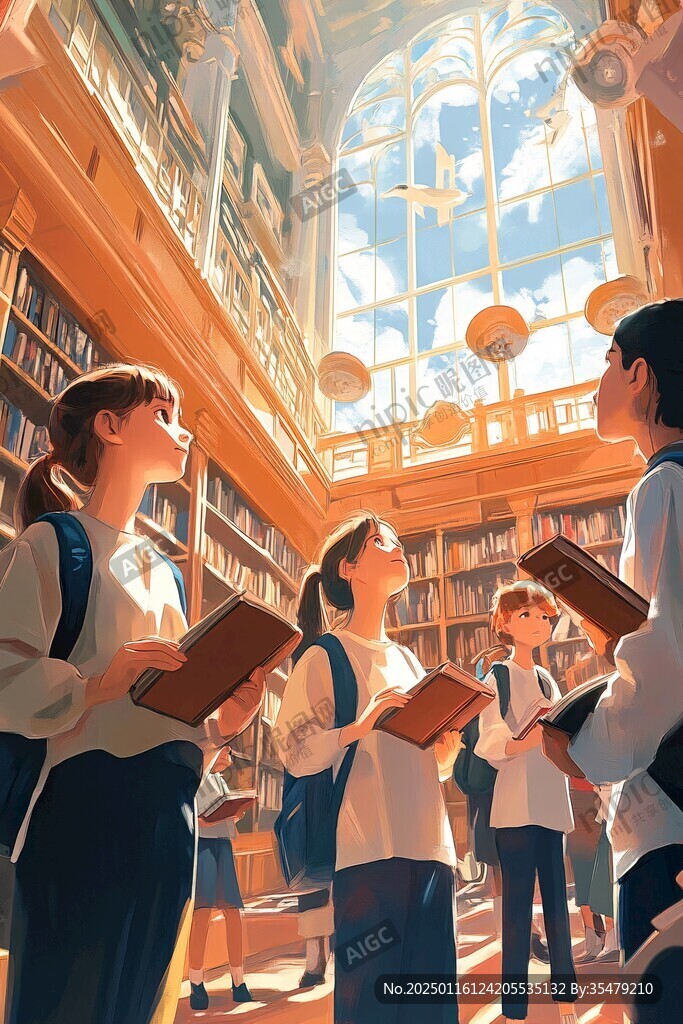 图书馆儿插