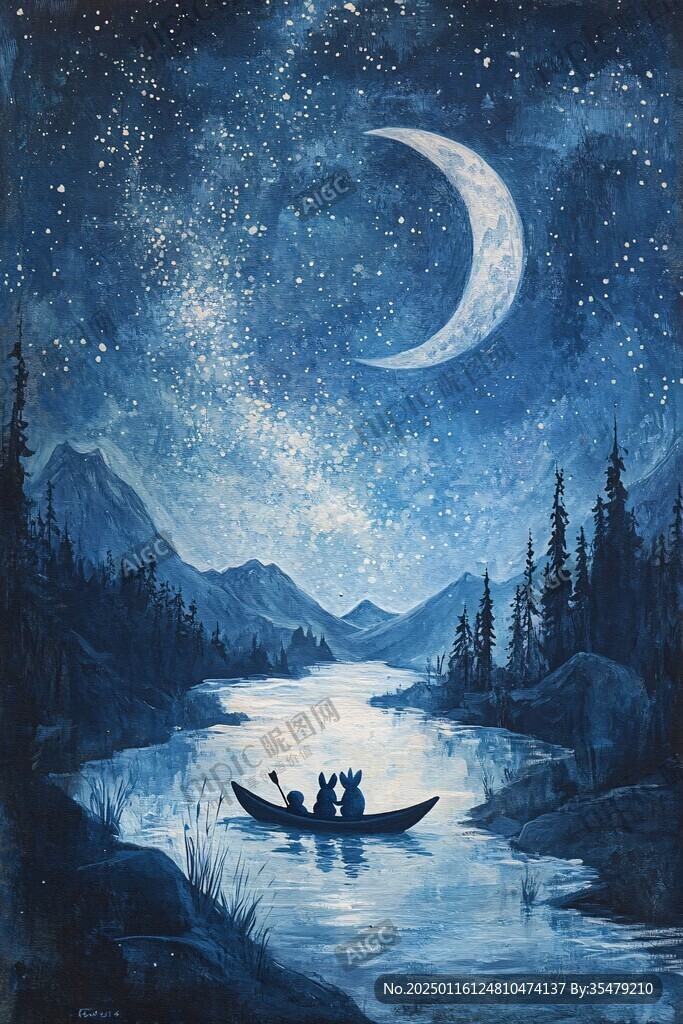 星月河幻想插画
