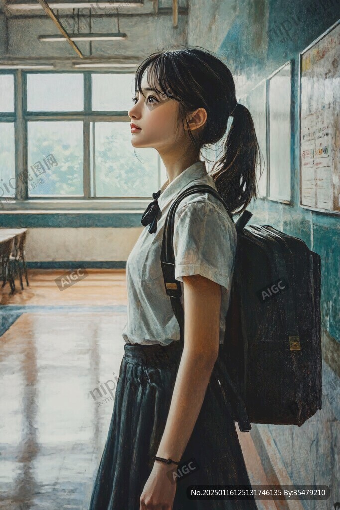 学院风jk少女
