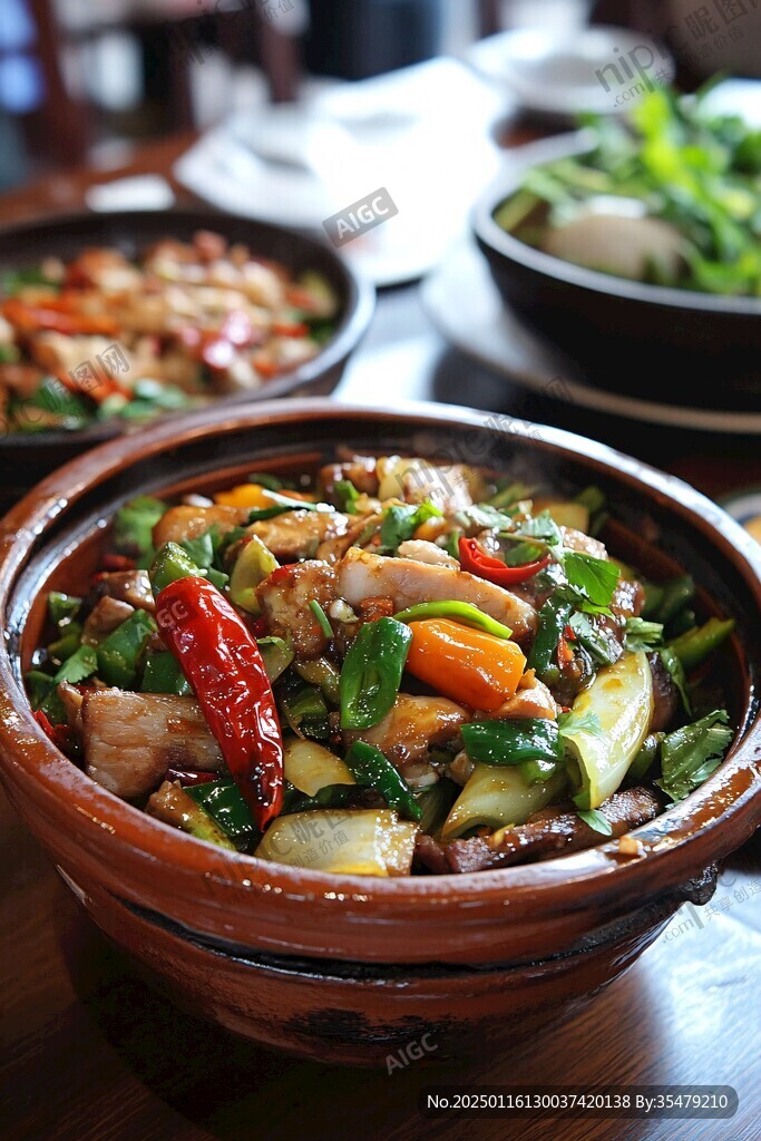小炒肉煲