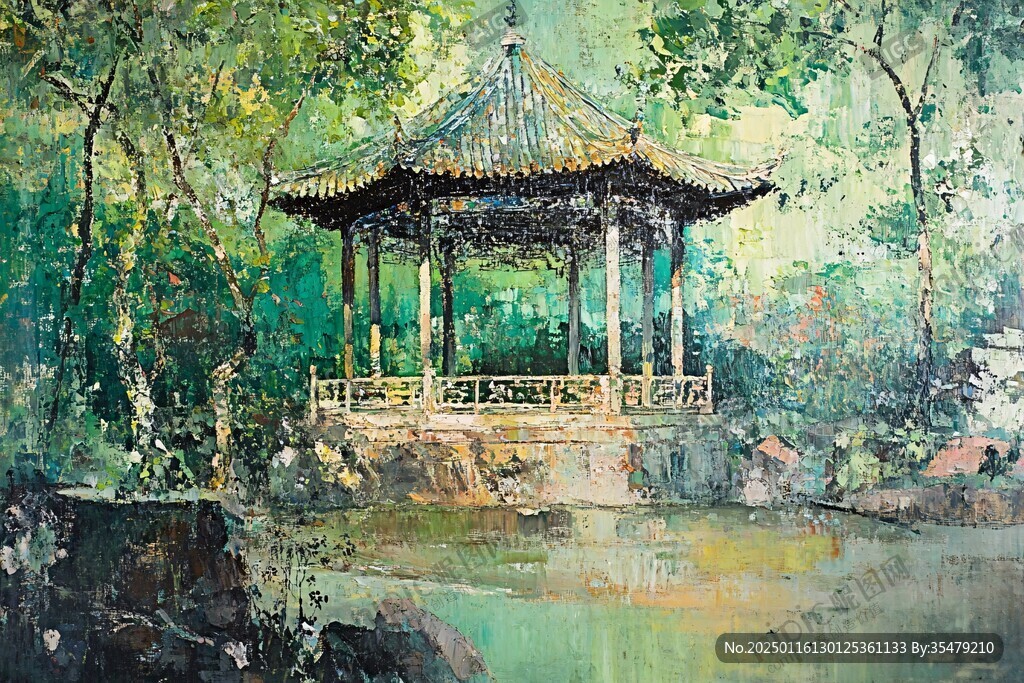 醉翁亭油画
