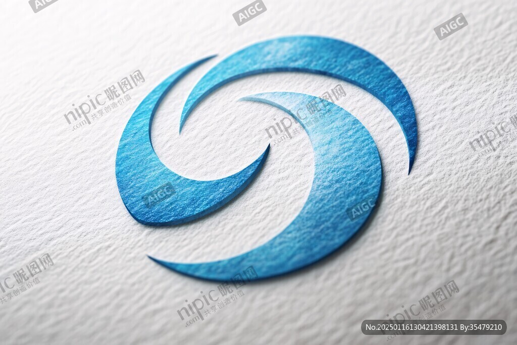 蓝色旋转logo