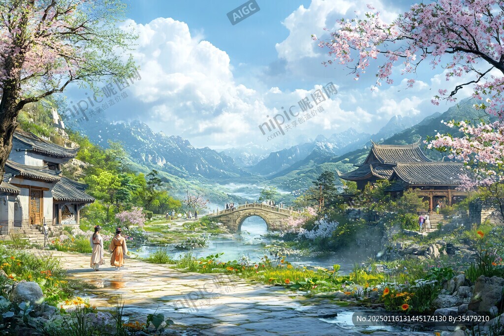 古风人物大场景