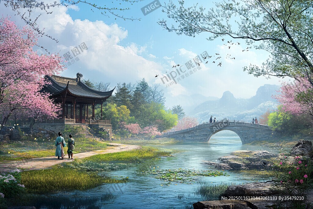 古桥效果图