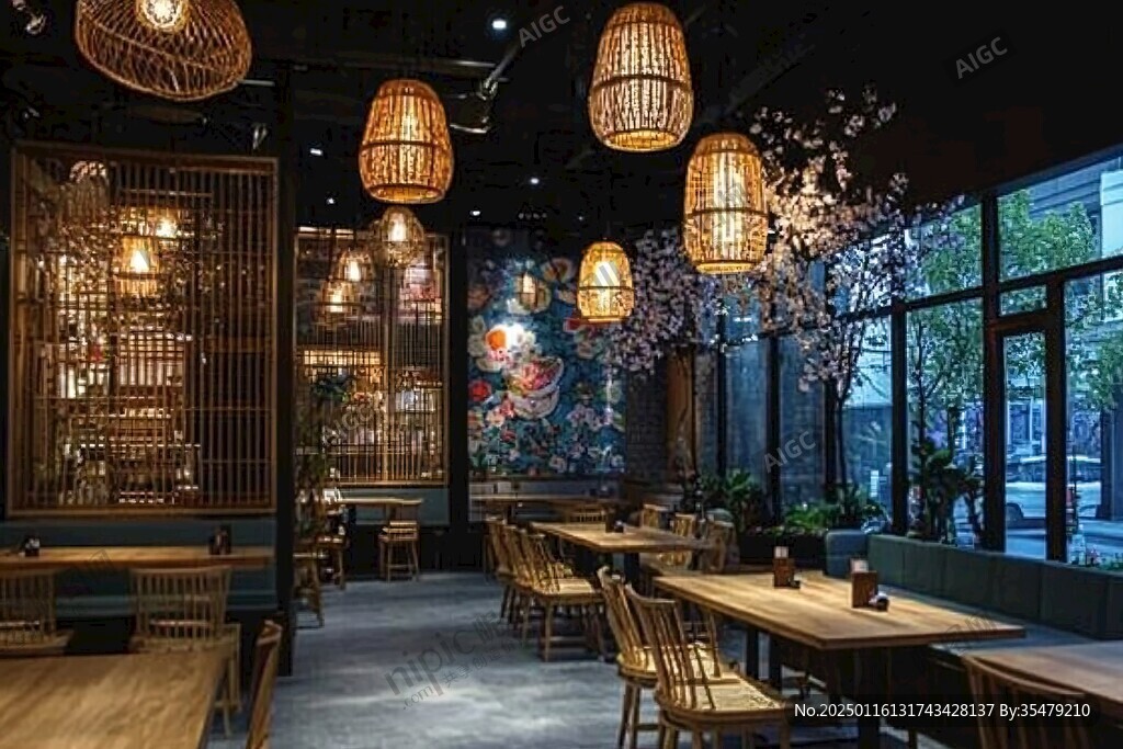 日料店内景环境