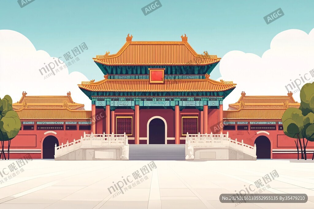 太庙插画