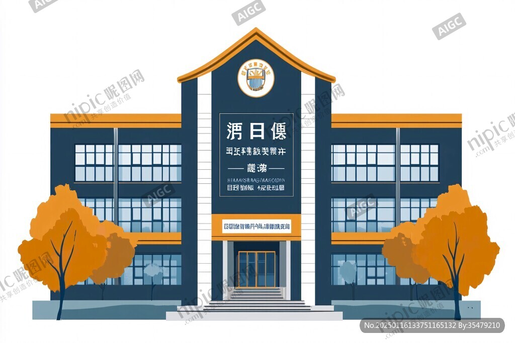轻工大图书馆元素