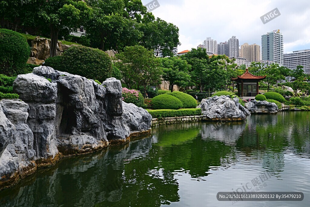 香蜜湖风光