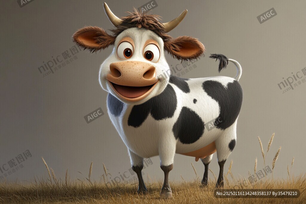 3d卡通牛
