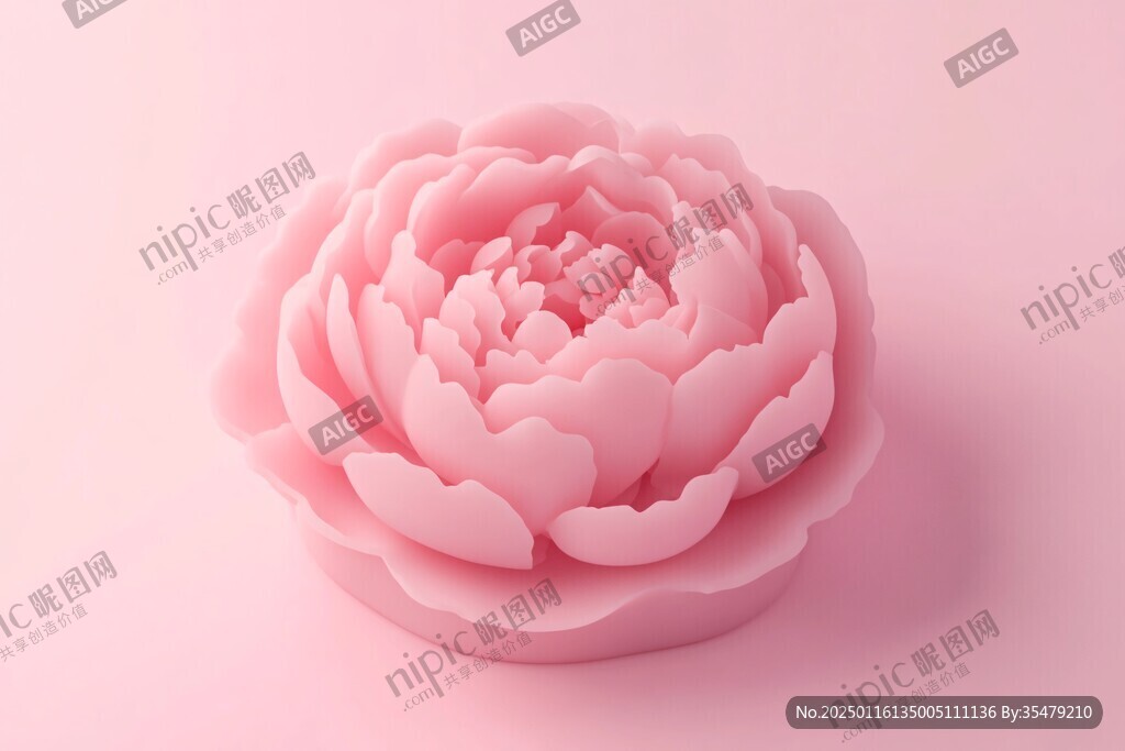 3d牡丹花
