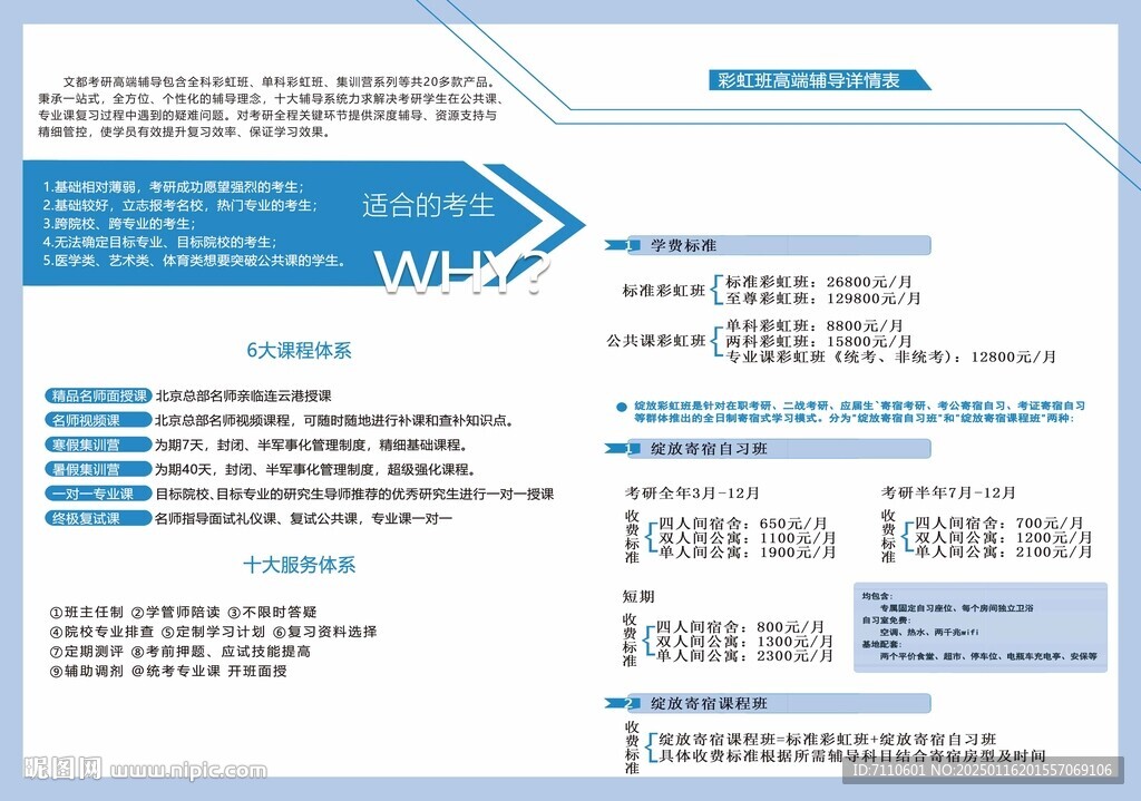 A3考研活动双面海报