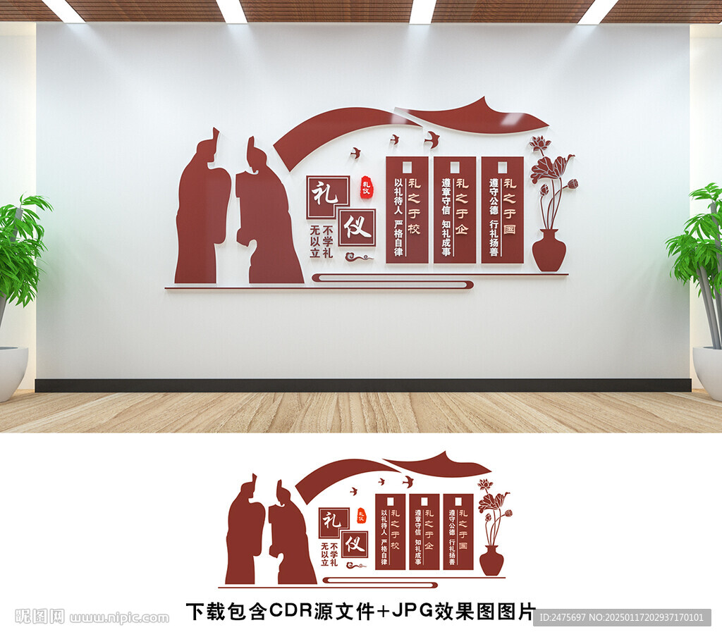 礼仪文化墙