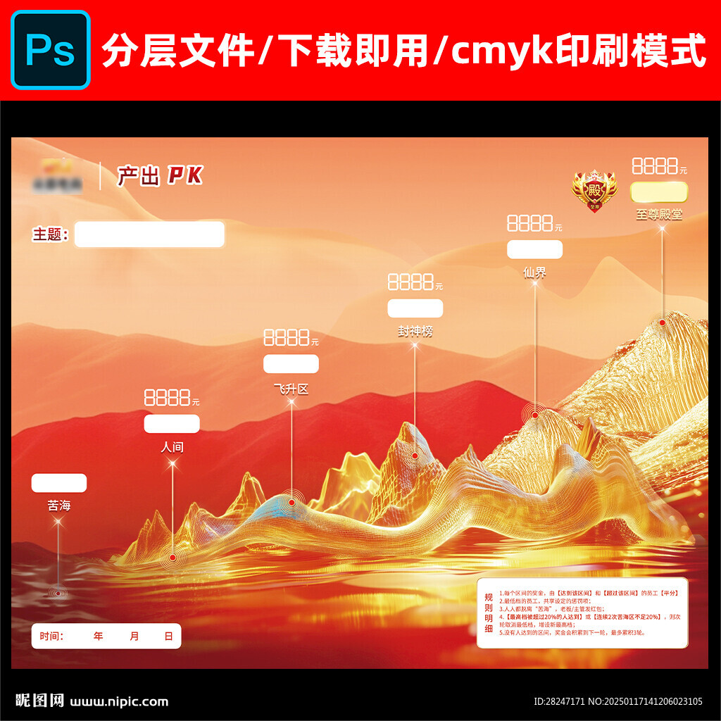 产出PK展板