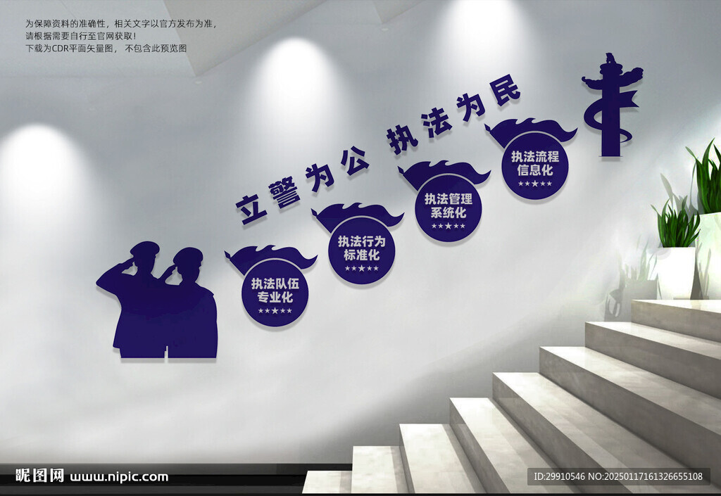 警营楼梯文化墙