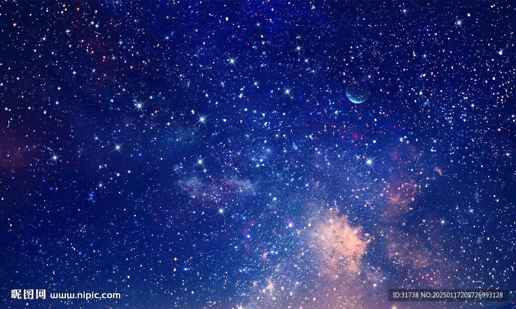 蓝色星空天花软膜