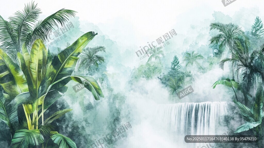 手绘热雨林