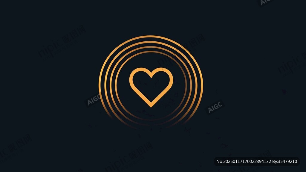 旋转心形logo