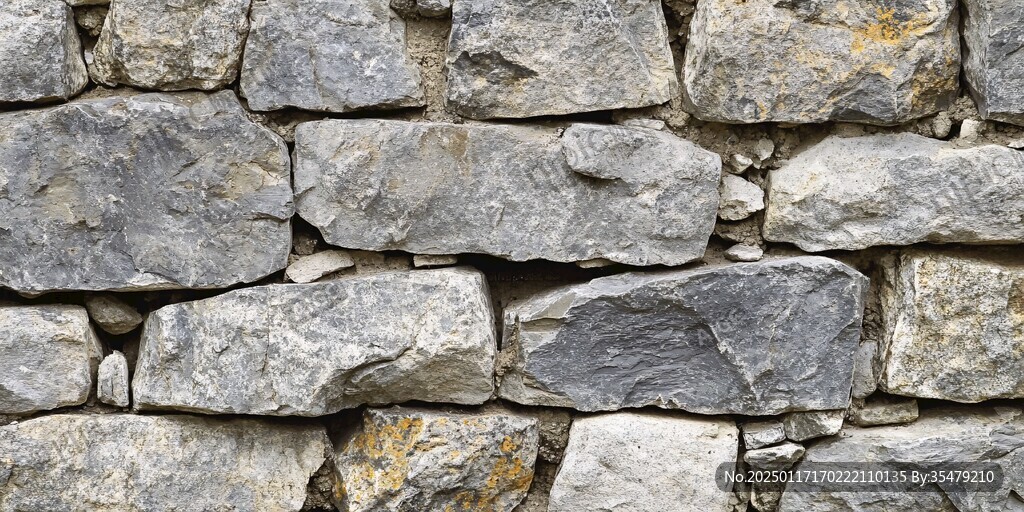 蓝色石头装饰墙