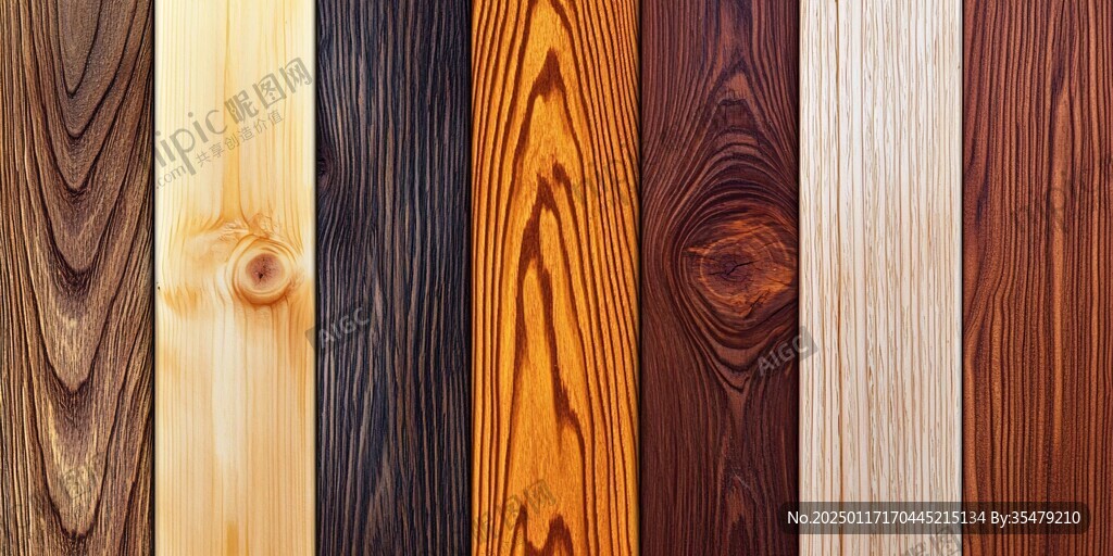 多种颜色木板木材