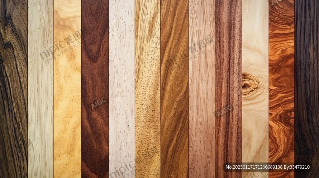 多种颜色木板木材