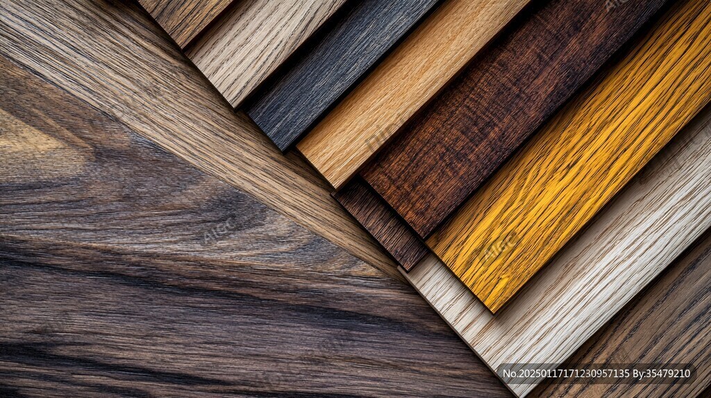多种颜色木板木材
