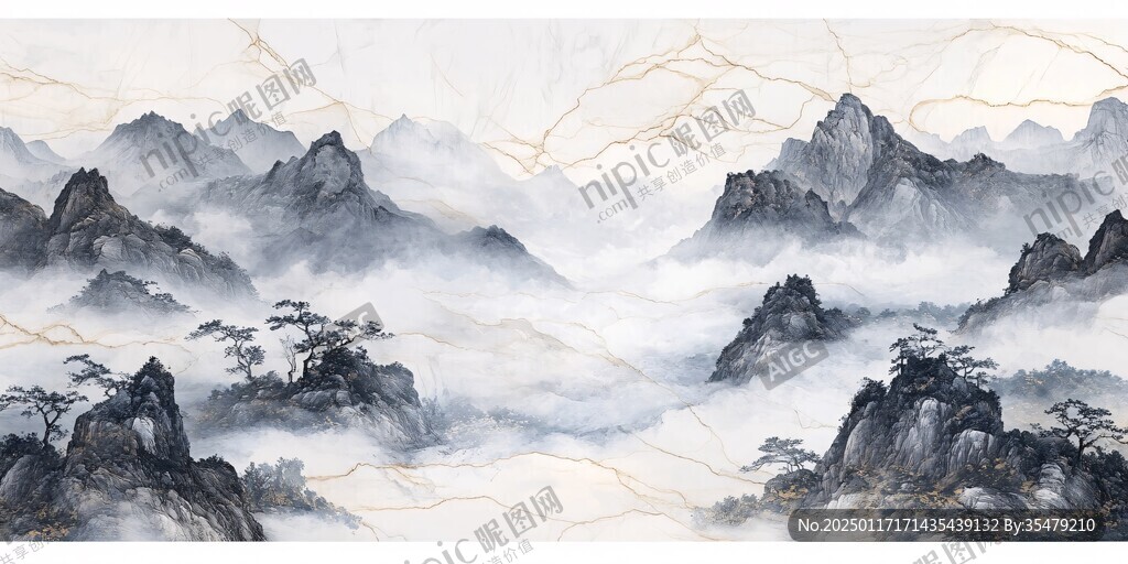新中式金线山脉