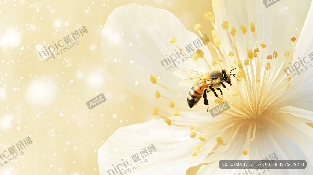 百花蜜插画
