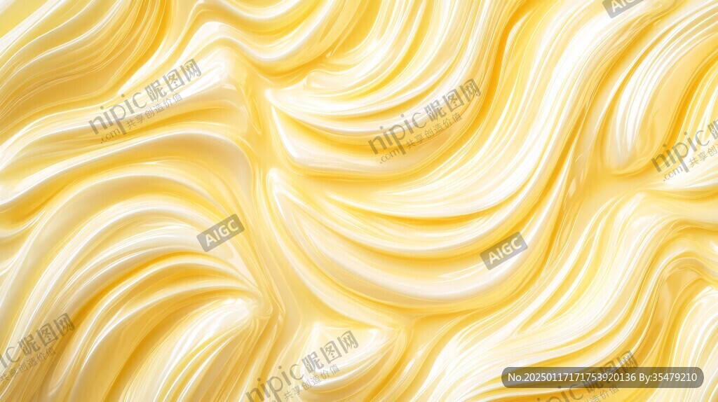 金色抽象流体纹理背景