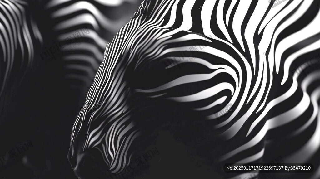 创意斑马皮纹