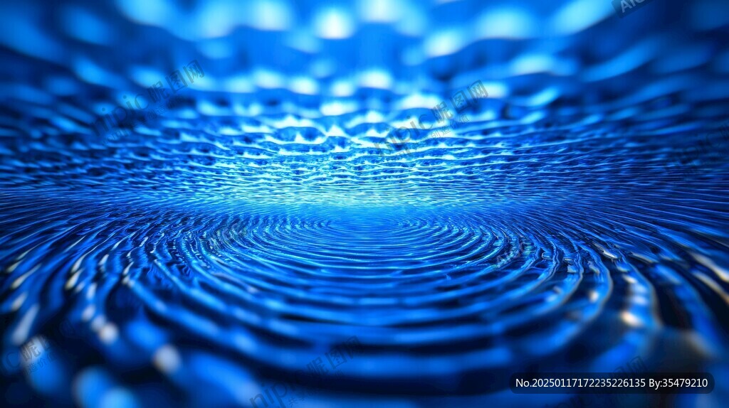 概念涟漪水滴海报