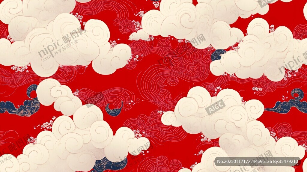 宋代云图高端云纹装饰