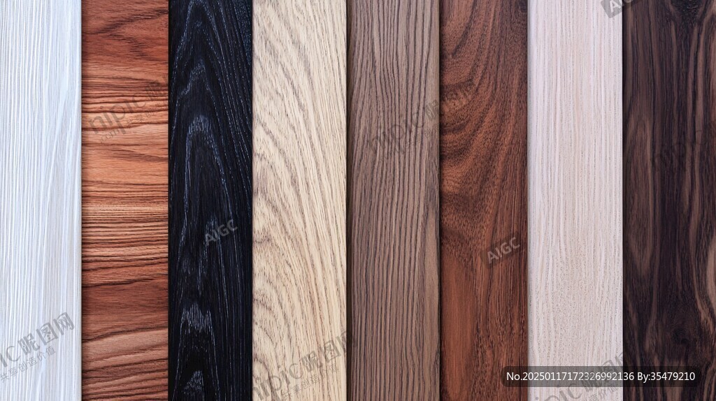 多种颜色木板木材