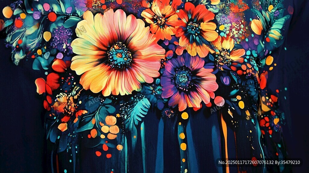 炫彩花朵壁纸