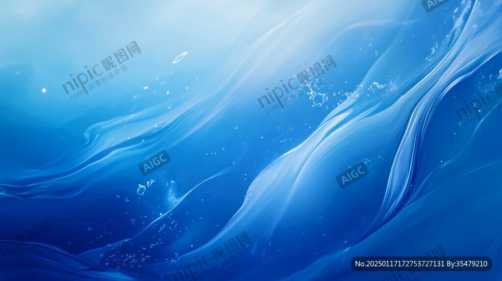 科幻感蓝色流动感背景