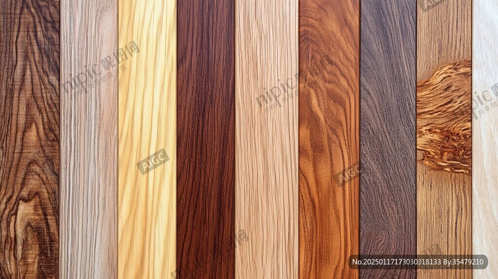 多种颜色木板木材