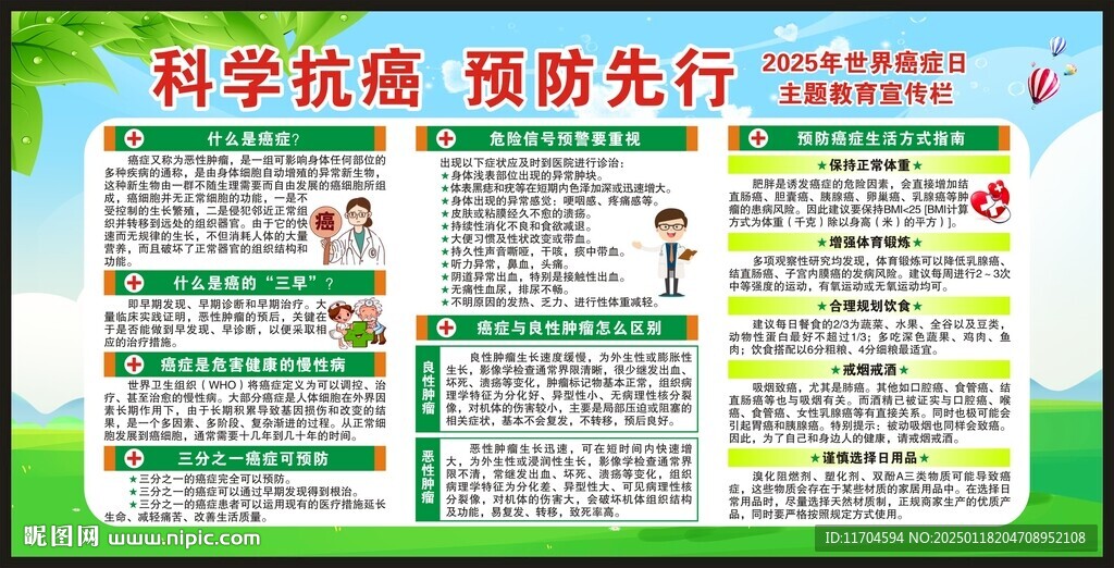 世界癌症日宣传栏