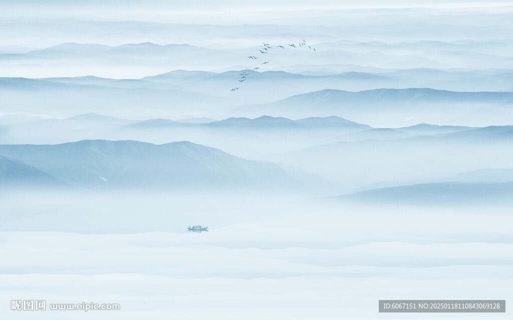 水墨画山水