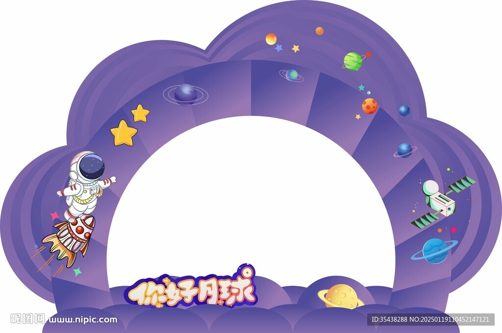科技主题拍照框
